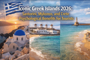 Iconic Greek Islands: How Santorini, Mykonos, and Crete Boost Tourist Wellbeing Psychologically