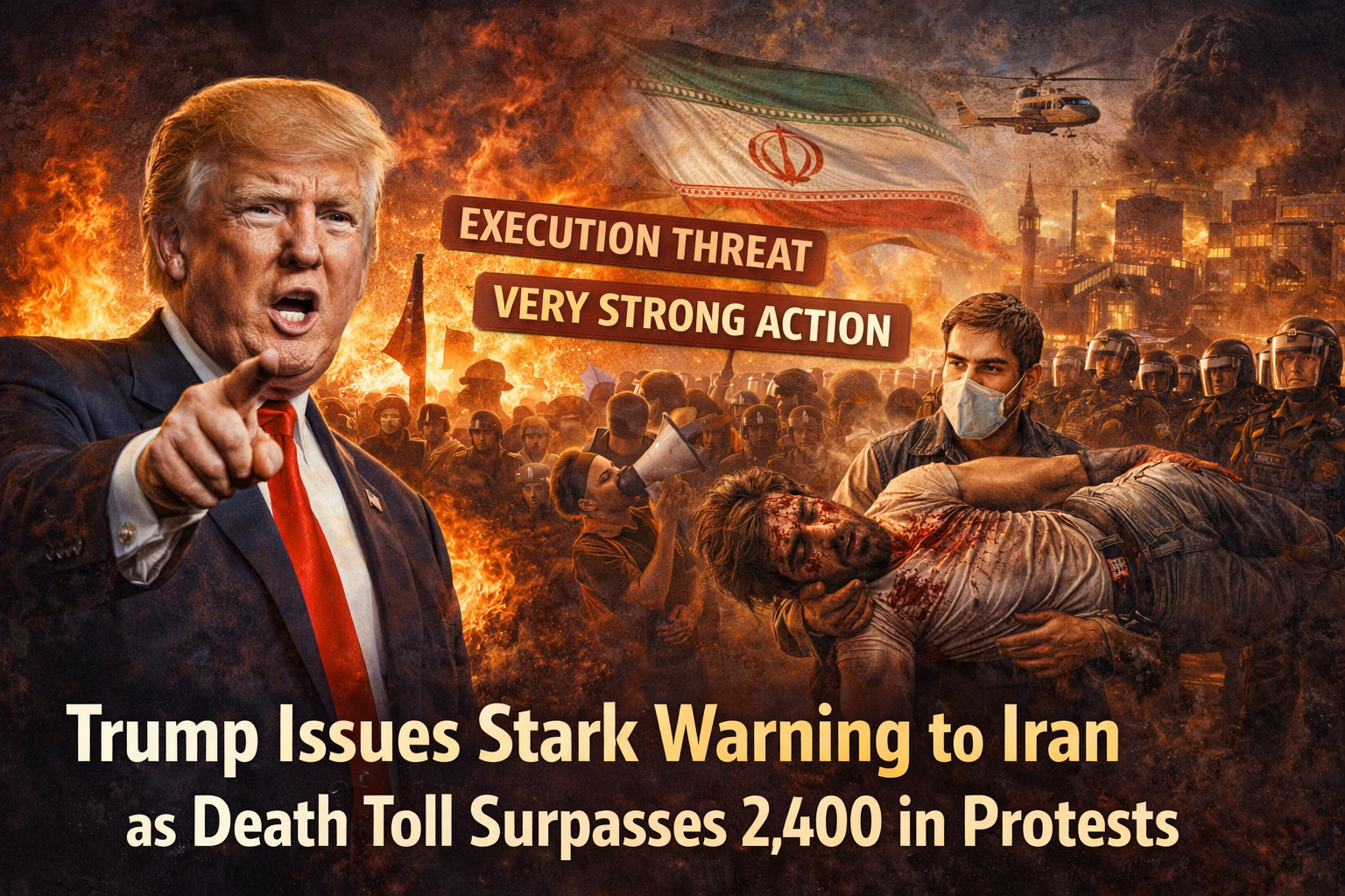 Trump warns Iran over deadly protests